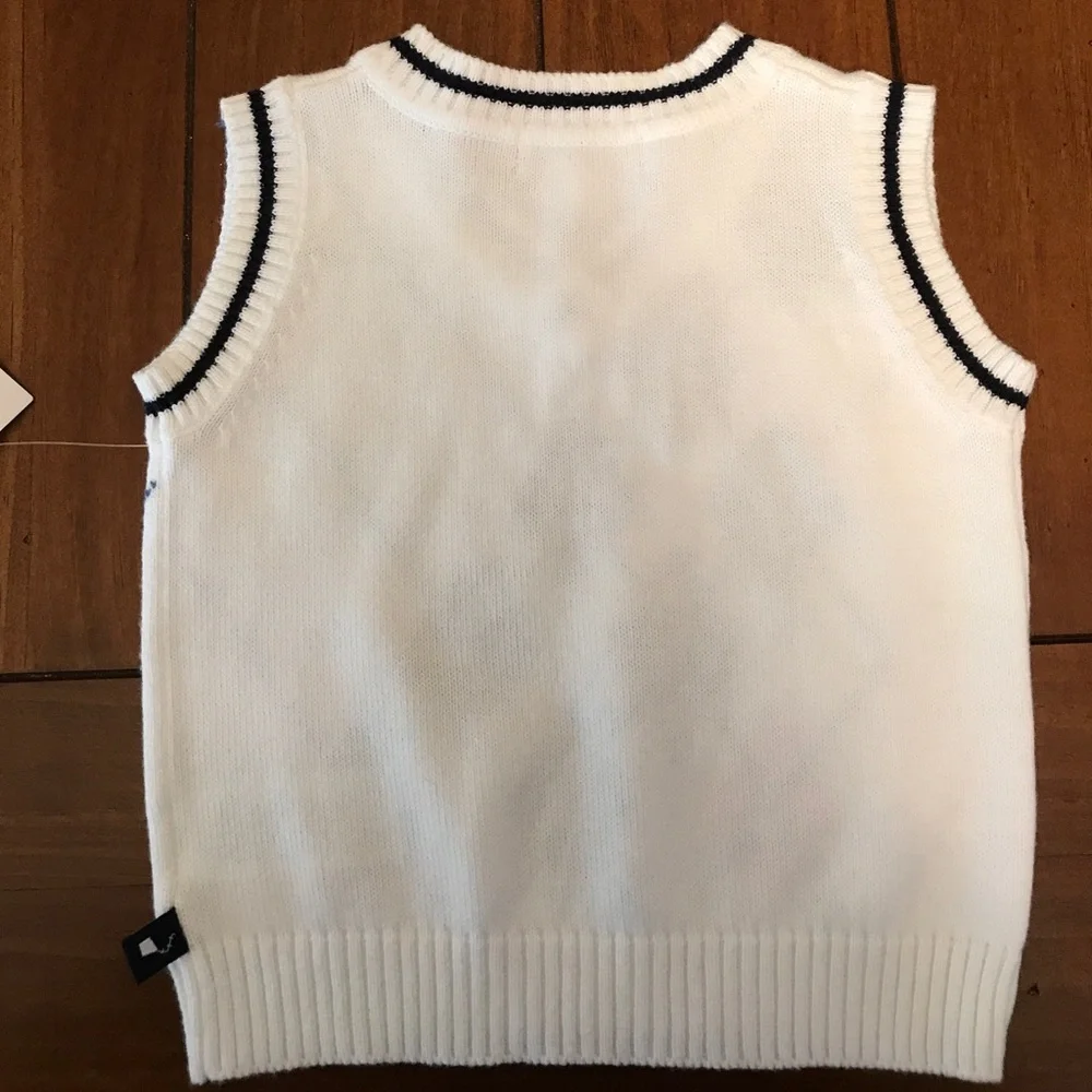 Kitestrings | Baby Boy Blue Sweater Vest 6-9M